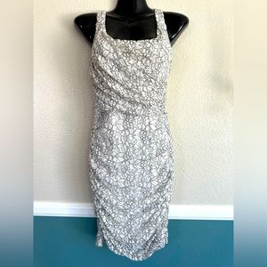 Express white and black lace dress, size 6